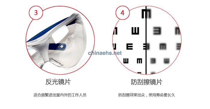3M 10436中國(guó)款流線型防護(hù)眼鏡（戶內(nèi)/戶外鏡面反光鏡片，防刮擦）